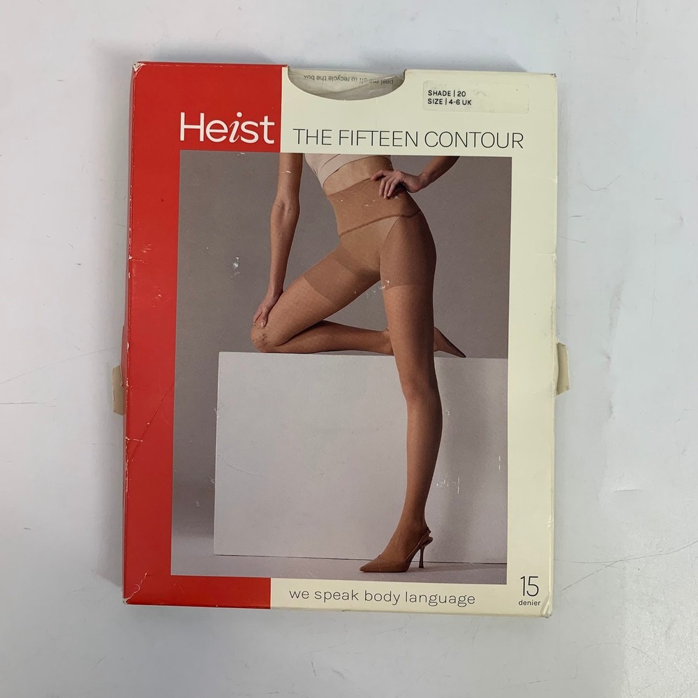 Heist‎ The Fifteen Contour Tights Pantyhose Size 4-6 UK Shade 20 Tan NIB